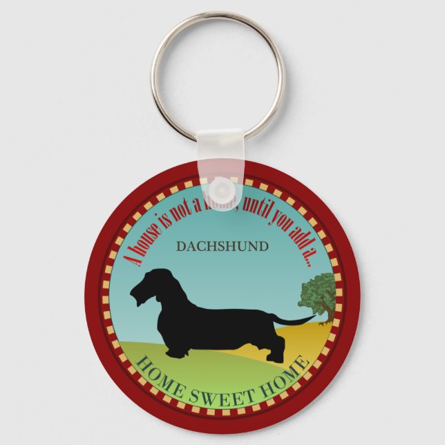 Chaveiro Dachshund [Cabelo-Fio] (Frente)