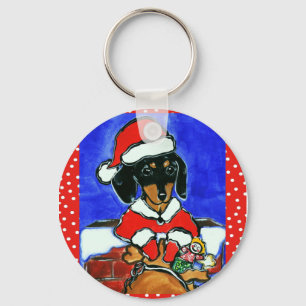 Chaveiro Dachshund de Natal