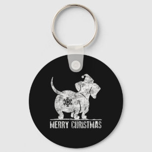 Chaveiro Dachshund Divertido Natal Feio Amantes de Cachorro