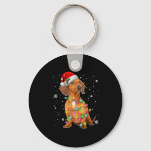 Chaveiro Dachshund Dogs Árvore Natal Xmas Para Pet