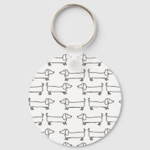 Dachshund em branco preto