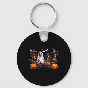 Chaveiro Dachshund Feliz Halloweiner Cachorros Engraçados n