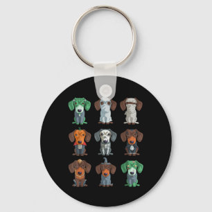 Chaveiro Dachshund Halloween