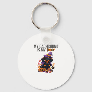Chaveiro Dachshund Halloween Figurino Meu Dachshund é Meu B