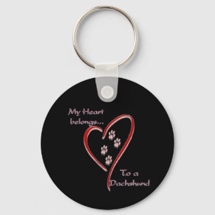 Chaveiro Dachshund Heart Pertence