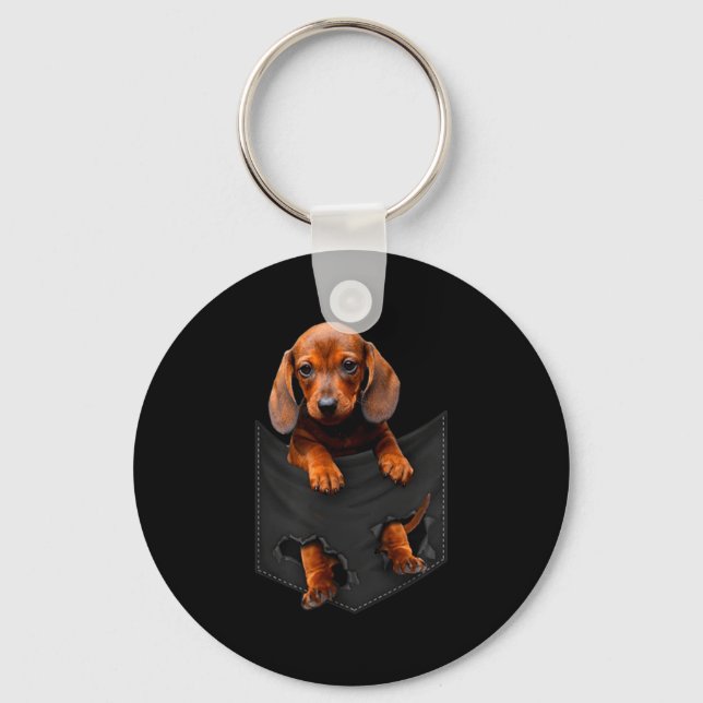 Chaveiro Dachshund In My Cket  (Frente)