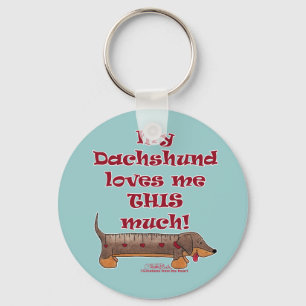 Chaveiro Dachshund Love Meter