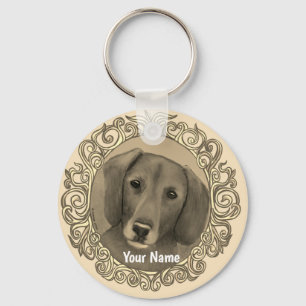 Chaveiro Dachshund Ornamentado