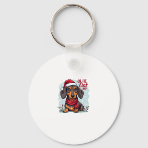 Chaveiro Dachshund Papai Noel Na Lista Travessa Dachshund C