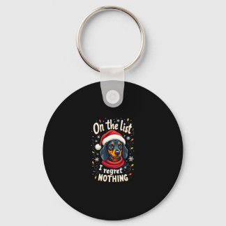 Chaveiro Dachshund Papai Noel Na Lista Travessa Dachshund C