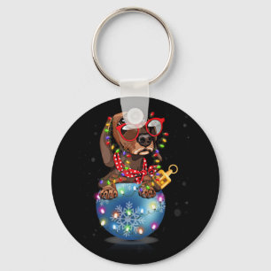 Chaveiro Dachshund Papais noeis Presente de Natal