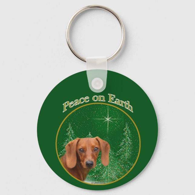 Chaveiro Dachshund Peace (Frente)