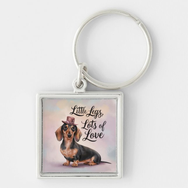 Chaveiro Dachshund Pequenas Pernas Muito Amor (Frente)