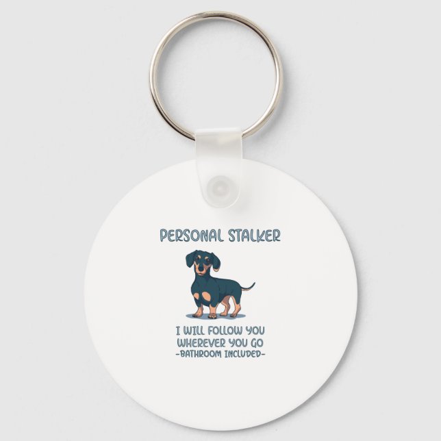 Chaveiro Dachshund Personal Stalker (Frente)
