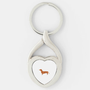 Chaveiro Dachshund Pumpkin Witch Bat Funny Spooken Hallowee