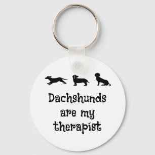 Chaveiro Dachshunds são meu Terapeuta Cachorrinho Dachshund