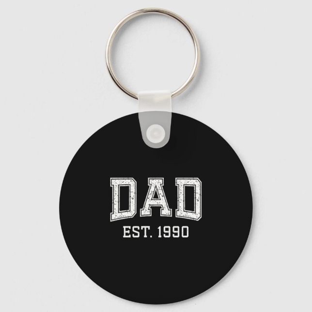 Chaveiro Dad Est 1990 Dad D Fathers Day Ized  (Frente)