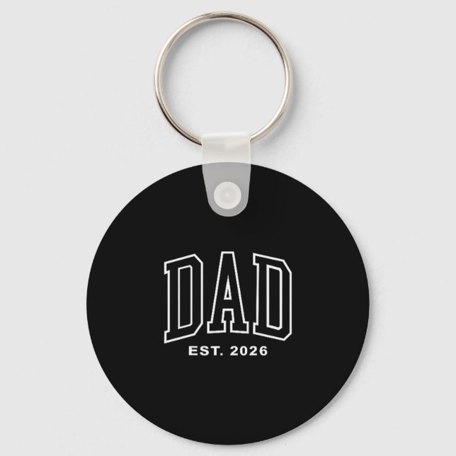 Chaveiro Dad Est 2026 Pregnancy Announcement For Dad Men Fa (Frente)