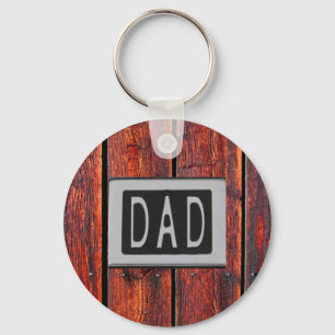 Chaveiro DAD Metal Barn Wood Background