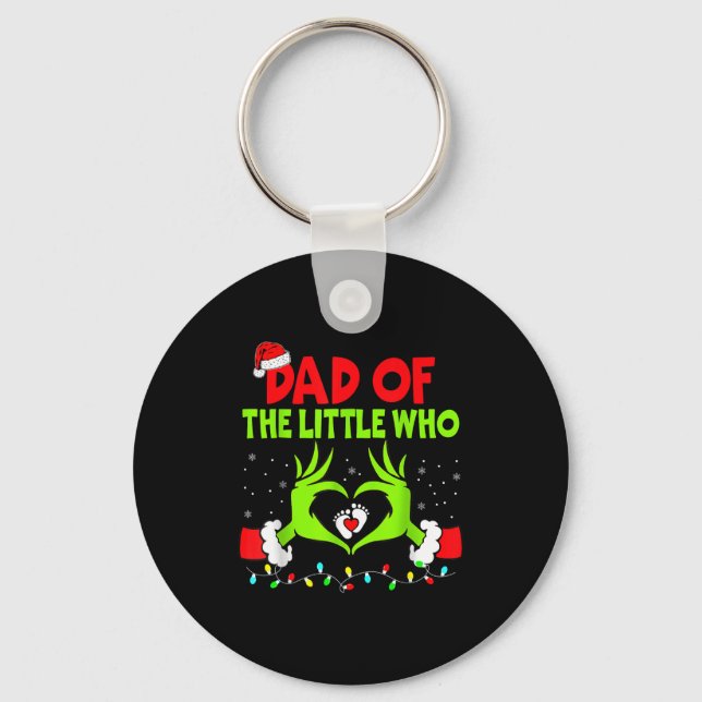 Chaveiro Dad Of The Little Who Funny Christmas Pregnancy An (Frente)