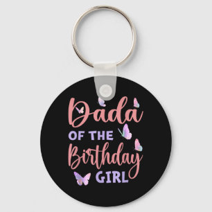 Chaveiro Dada Da Família Borboleta Da Menina De Aniversário