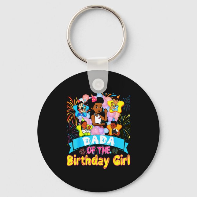 Chaveiro Dada Of Birthday Girl Gracie Birthday Dolls Girl P (Frente)