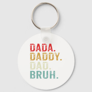 Chaveiro Dada Pai Pai Bruh Retro Vintage Funny Padres Da