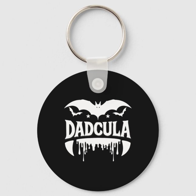 Chaveiro Dadcula Halloween Bat Vampire Presas Fluindo Efeit (Frente)