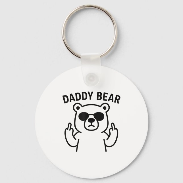 Chaveiro Daddy Bear Funny Gift For Men Boys  (Frente)