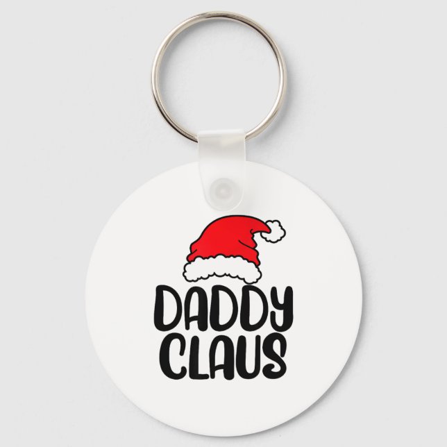 Chaveiro Daddy Claus, Family Matching Christmas Father Men  (Frente)
