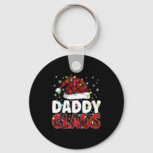 Chaveiro Daddy Claus Merry Christmas Santa Hat Family Match (Frente)