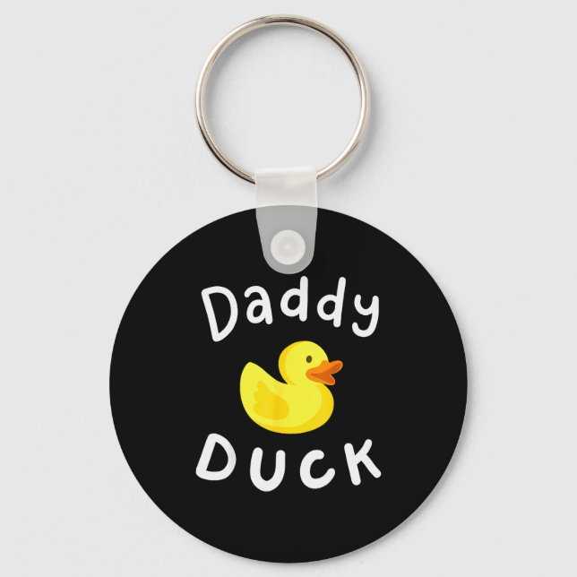 Chaveiro Daddy Duck Birthday Rubber Duck Lover Family Match (Frente)