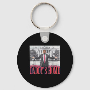 Chaveiro Daddys Home Shirt White House Trump 2024