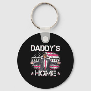 Chaveiro Daddys Home Trump Pink 2024 Engraçado Trump Take A