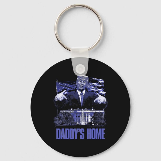 Chaveiro Daddys Home White House Trump 2024 Eleição (Frente)