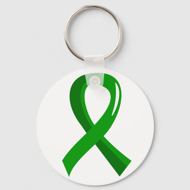 Chaveiro Dádiva de Órgãos Fita Verde 3 (Frente)