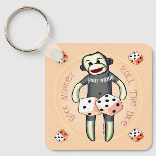 Chaveiro Dados de Macaco de Meia