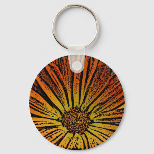 Chaveiro Daisy de Woodcut
