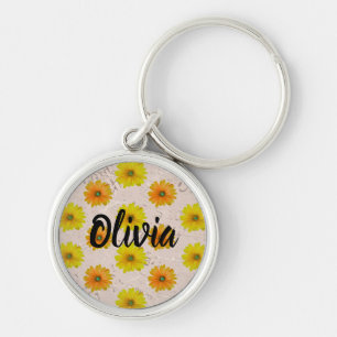 Chaveiro Daisy floral buquê