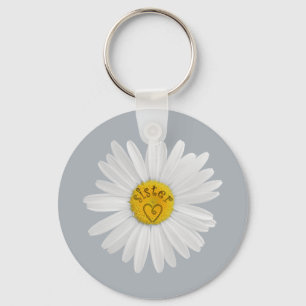 Chaveiro Daisy Flower For Sister Art Personalizar Informaç