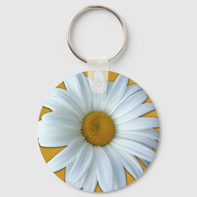 Chaveiro Daisy Key Chains Cheerful Yellow Flower Gifts (Frente)