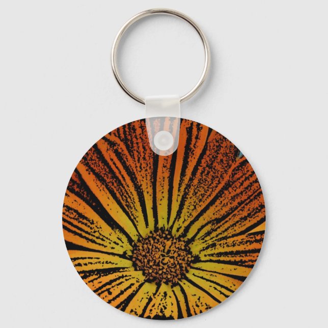 Chaveiro Daisy Woodcut (Frente)
