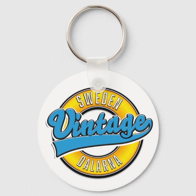 Chaveiro Dalarna Suecia Vintage (Frente)