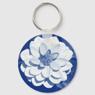 Chaveiro Dália - Digital Cyanotype