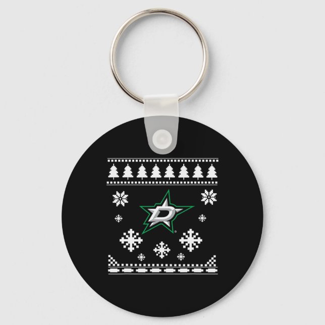 Chaveiro Dallas Stars Ugly Christmas Sweater Holidaze (Frente)