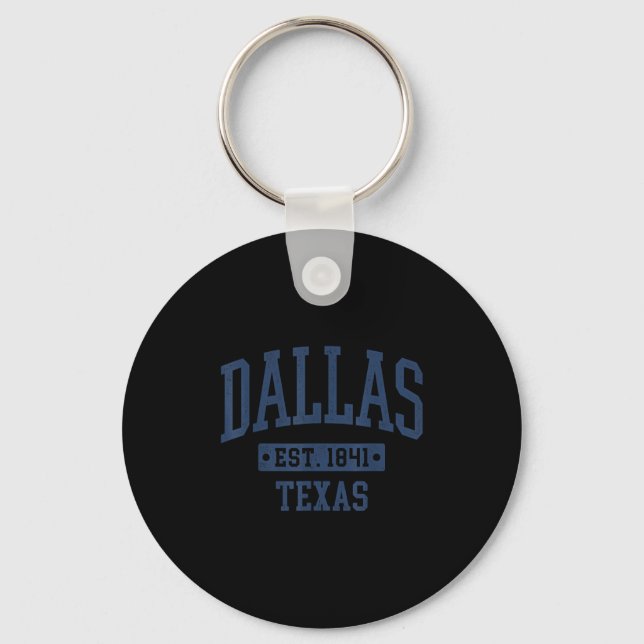Chaveiro Dallas Texas Vintage Srts Design Dallas (Frente)