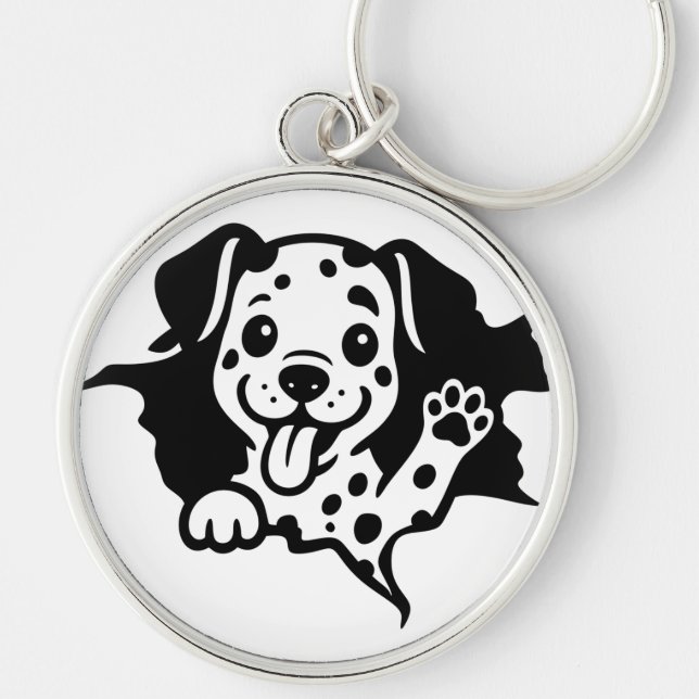 Chaveiro Dálmata, Cachorro, Desenho (Frente)