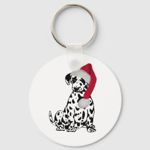 Chaveiro Dalmatian do Natal