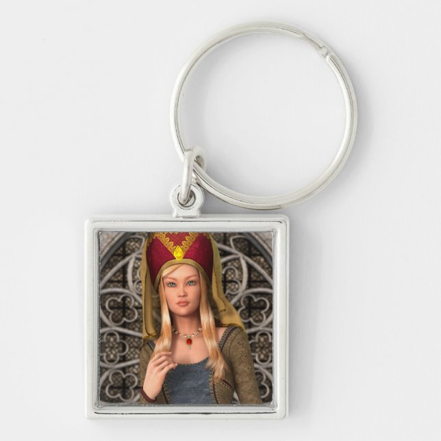 Chaveiro Dama Medieval (Frente)