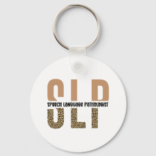 Chaveiro Dama patologista de língua impressão do SLP